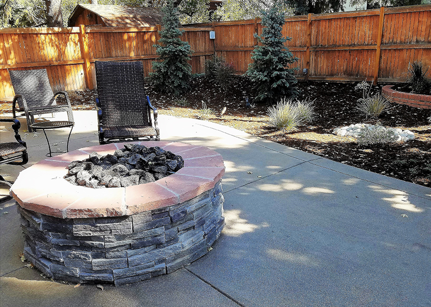 Denver Residential Backyard Fire Pit