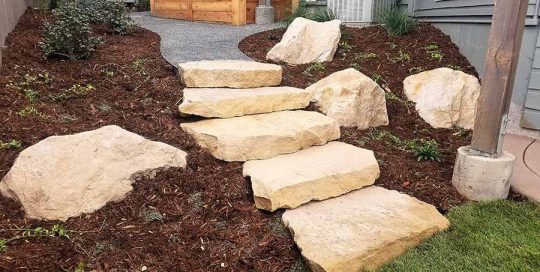Residential Landscape Stone Steps