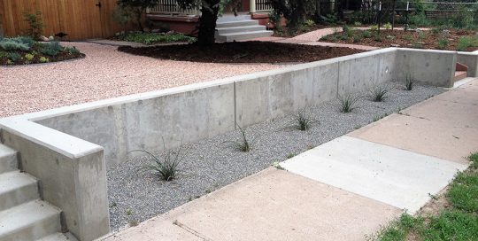 Concrete Landscape Wall